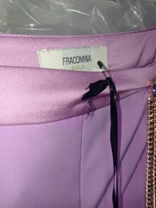 Fracomina Pantalone Tessuto Tecnico Rosa