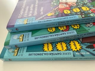 Libros capitán calzoncillos 1,2 y 3