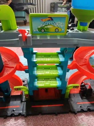 Pista de Coches Hot Wheels garaje juguete niño