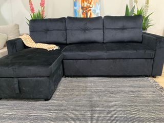 Sofá Cama Pau con Arcón Negro
