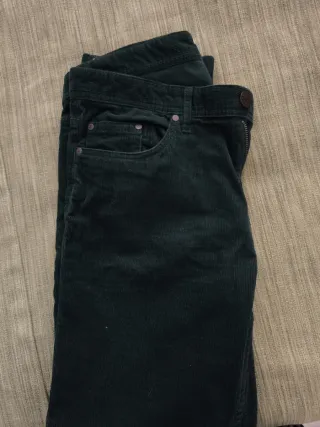 Pantalón pana verde Lloyds Talla M