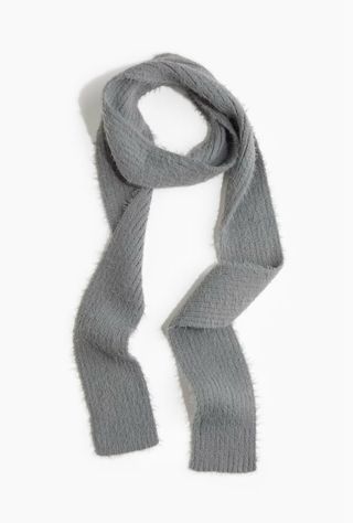 Bufanda H&M efecto pelo gris