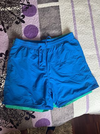 2 Bañadores Speedo Talla M Verde y azul