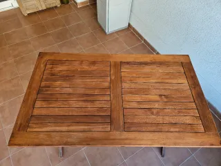 Mesa plegable madera jardín/terraza
