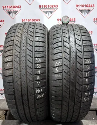 4UD 255 55 19 V GOODYEAR RUEDA AL 90% VIDA UTIL