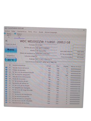 DISCO EXTERNO PORTABLE WD 1.8 TB  + CABLE