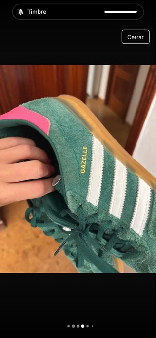Adidas Gazelle Verde y Rosa