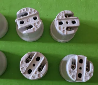8 portalampada ceramica vintage