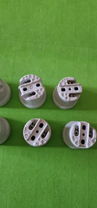 8 portalampada ceramica vintage