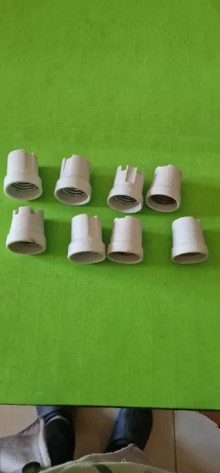 8 portalampada ceramica vintage