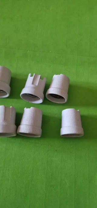 8 portalampada ceramica vintage