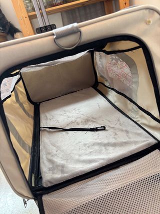 Carrito mascota transportín con ruedas perro gato