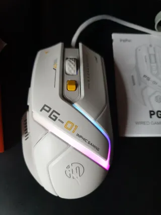 Ratón Gaming Inphic PG-01 Blanco