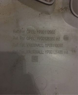 Tapacubos Opel plateado