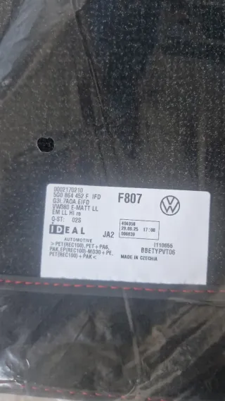 Alfombrillas originales VW Golf GTI.