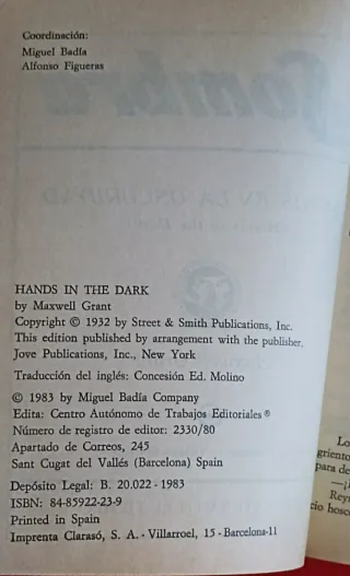 Novelas de La Sombra (2-10) y Doc Savage (1-9,182)