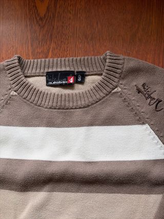 Jersey Quiksilver marrón a rayas