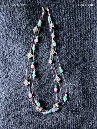 Collar Vintage Cristales Colores