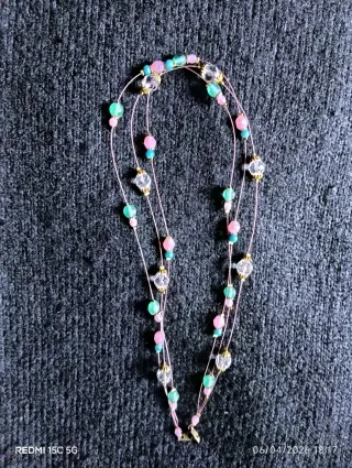 Collar Vintage Cristales Colores