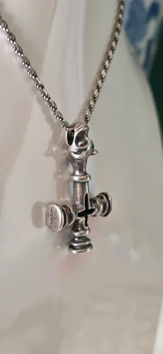 Cruz de plata cadena Noruega