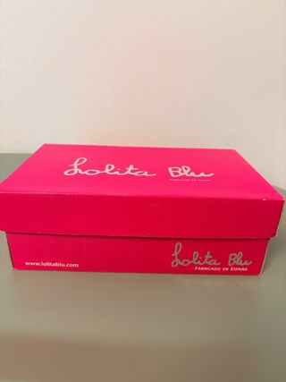 Zapato Joya Lolita Blu Rosa Tacon