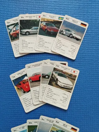 CARTAS COCHES TURISMOS AÑOS 80 - 90