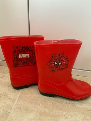 Botas de agua Spiderman Marvel rojas T30