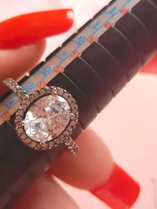 Anillo Pandora Ovalado con Circonitas 14/54