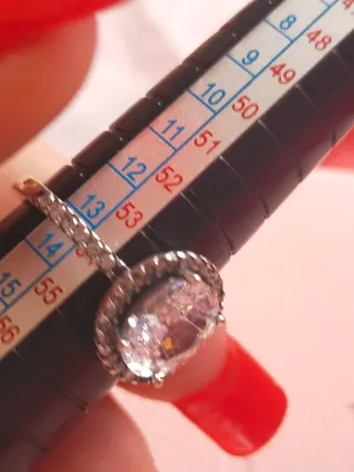 Anillo Pandora Ovalado con Circonitas 14/54