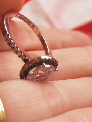 Anillo Pandora Ovalado con Circonitas 14/54