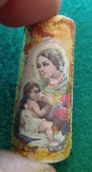 4 Magneti Sacri Fatti a Mano su Coccio