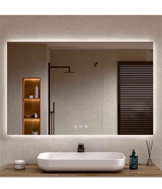 Espejo Baño LED Antivaho 100x70 cm