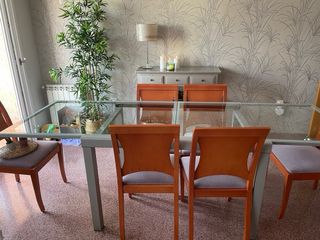Mesa Comedor Extensible + 6 Sillas