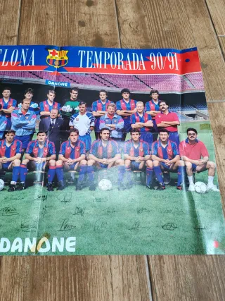 Póster FC Barcelona Temporada 90/91 colección