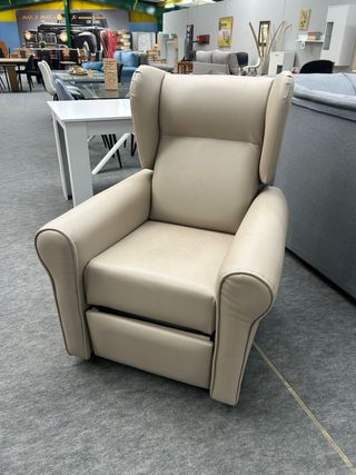 Sillón Reclinable Polipiel Beige