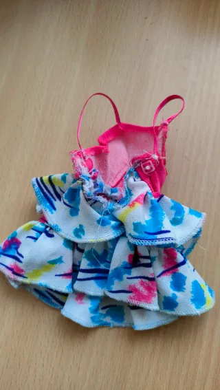 Vestido Barbie Rosa y Estampado