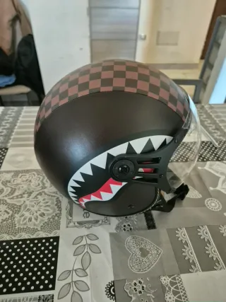 Casco Jet Sprayground a scacchi