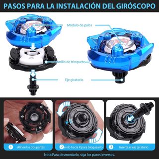 Set Batalla X 11 Peonzas Giratorias