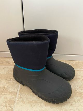 Botas nieve Quechua azul/gris T32/33