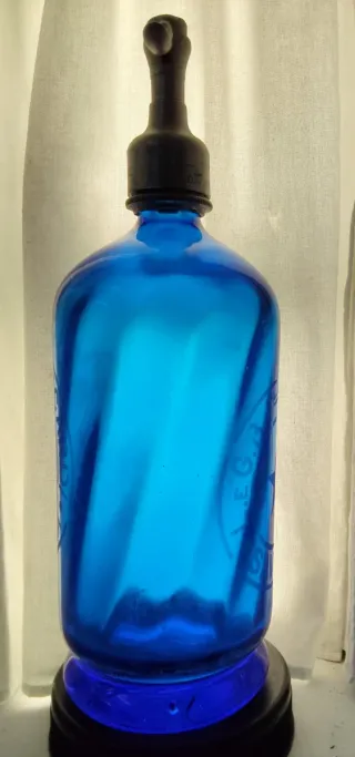 Sifón azul italiano.Savona