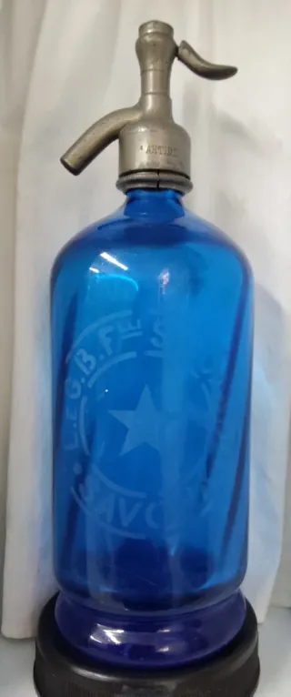 Sifón azul italiano.Savona