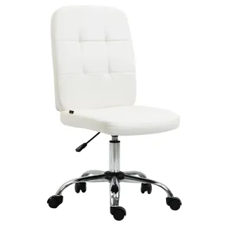 Silla de Oficina Giratoria Blanca