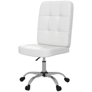 Silla de Oficina Giratoria Blanca
