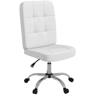 Silla de Oficina Giratoria Blanca