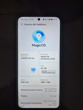 Teléfono Honor Multicolor