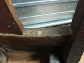 Carretilla antigua madera Talleres Barcino