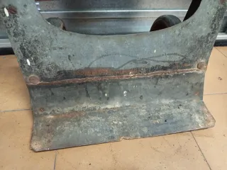 Carretilla antigua madera Talleres Barcino