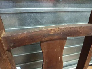 Carretilla antigua madera Talleres Barcino