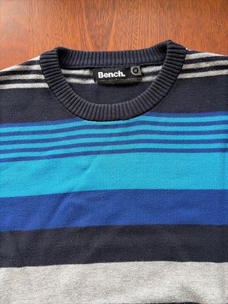 Jersey Bench rayas azules y grises hombre