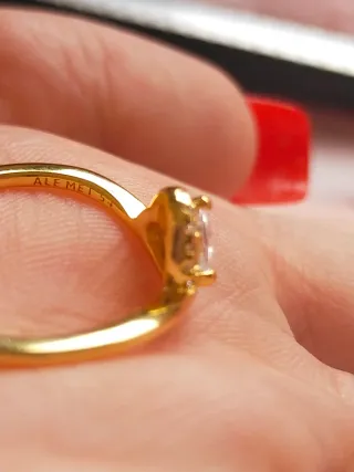 Anillo Pandora Corazón Dorado